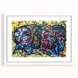 Large Abstract Wall Art – Bold Multicolor Expressionist Painting