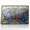 Large Abstract Wall Art – Bold Multicolor Expressionist Painting