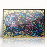 Large Abstract Wall Art – Bold Multicolor Expressionist Painting