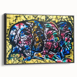 Large Abstract Wall Art – Bold Multicolor Expressionist Painting