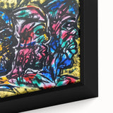 Large Abstract Wall Art – Bold Multicolor Expressionist Painting