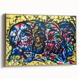 Large Abstract Wall Art – Bold Multicolor Expressionist Painting