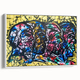 Large Abstract Wall Art – Bold Multicolor Expressionist Painting