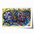 Large Abstract Wall Art – Bold Multicolor Expressionist Painting