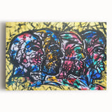 Large Abstract Wall Art – Bold Multicolor Expressionist Painting