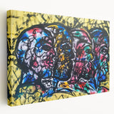 Large Abstract Wall Art – Bold Multicolor Expressionist Painting