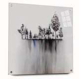 Modern Monochrome Zen Garden Wall Art – Tranquil Nature Print