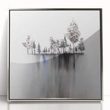 Modern Monochrome Zen Garden Wall Art – Tranquil Nature Print