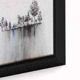 Modern Monochrome Zen Garden Wall Art – Tranquil Nature Print