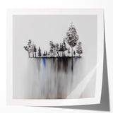 Modern Monochrome Zen Garden Wall Art – Tranquil Nature Print