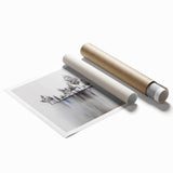 Modern Monochrome Zen Garden Wall Art – Tranquil Nature Print