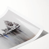 Modern Monochrome Zen Garden Wall Art – Tranquil Nature Print