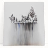 Modern Monochrome Zen Garden Wall Art – Tranquil Nature Print