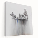 Modern Monochrome Zen Garden Wall Art – Tranquil Nature Print
