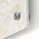 Contemporary Framed Abstract Art – Soft Beige Floral Texture Design