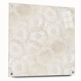 Contemporary Framed Abstract Art – Soft Beige Floral Texture Design