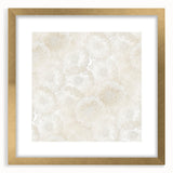 Contemporary Framed Abstract Art – Soft Beige Floral Texture Design