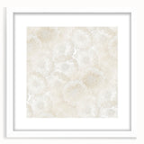 Contemporary Framed Abstract Art – Soft Beige Floral Texture Design