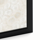 Contemporary Framed Abstract Art – Soft Beige Floral Texture Design