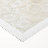 Contemporary Framed Abstract Art – Soft Beige Floral Texture Design