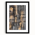 Bold Abstract Wall Art in Black and Gold – Modern Oil Painting Print