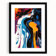 Bold Abstract Expressionist Wall Art – Colorful Drip Canvas Print