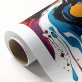 Bold Abstract Expressionist Wall Art – Colorful Drip Canvas Print