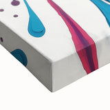 Bold Abstract Expressionist Wall Art – Colorful Drip Canvas Print