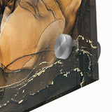 Upscale Abstract Art Collection – Brown & Gold Luxury Canvas