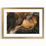 Upscale Abstract Art Collection – Brown & Gold Luxury Canvas