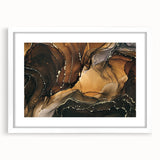 Upscale Abstract Art Collection – Brown & Gold Luxury Canvas