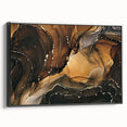 Upscale Abstract Art Collection – Brown & Gold Luxury Canvas