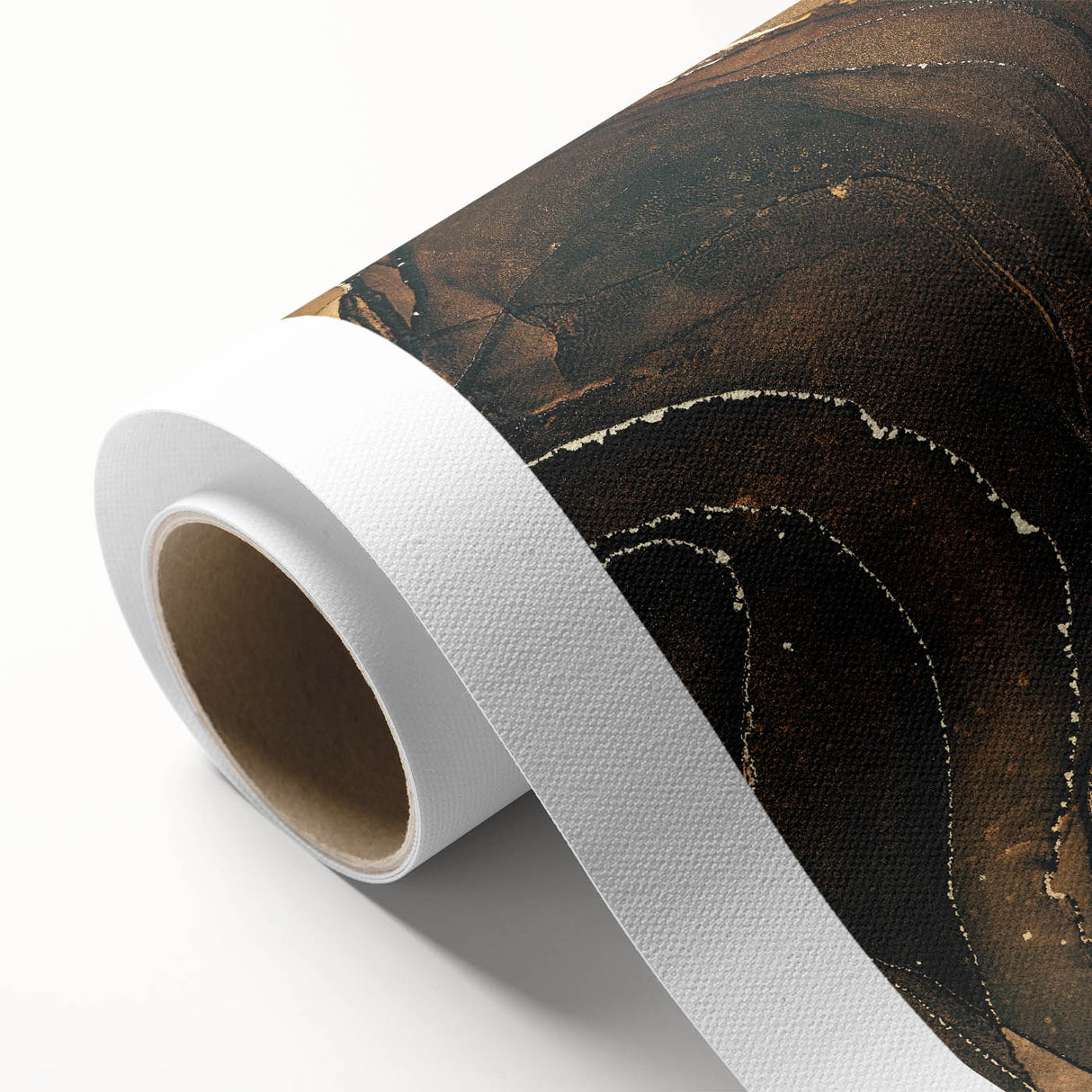 Upscale Abstract Art Collection – Brown & Gold Luxury Canvas