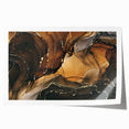 Upscale Abstract Art Collection – Brown & Gold Luxury Canvas