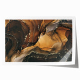 Upscale Abstract Art Collection – Brown & Gold Luxury Canvas
