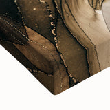 Upscale Abstract Art Collection – Brown & Gold Luxury Canvas