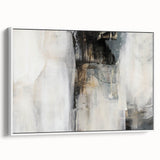 Earthen Harmony Abstracts - Contemporary Canvas Art in Neutral Tones