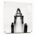 Black and White Minimalist Landscapes – Abandoned Pier in Mist Print