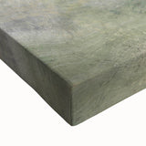 Modern Abstract Wall Art – Fluid Green & Gold Marbled Print