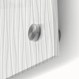 Textured Acrylic Wall Art - Vertical Wave Lines in Soft Neutrals