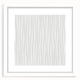 Textured Acrylic Wall Art - Vertical Wave Lines in Soft Neutrals