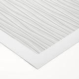 Textured Acrylic Wall Art - Vertical Wave Lines in Soft Neutrals