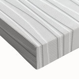 Textured Acrylic Wall Art - Vertical Wave Lines in Soft Neutrals