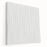 Textured Acrylic Wall Art - Vertical Wave Lines in Soft Neutrals