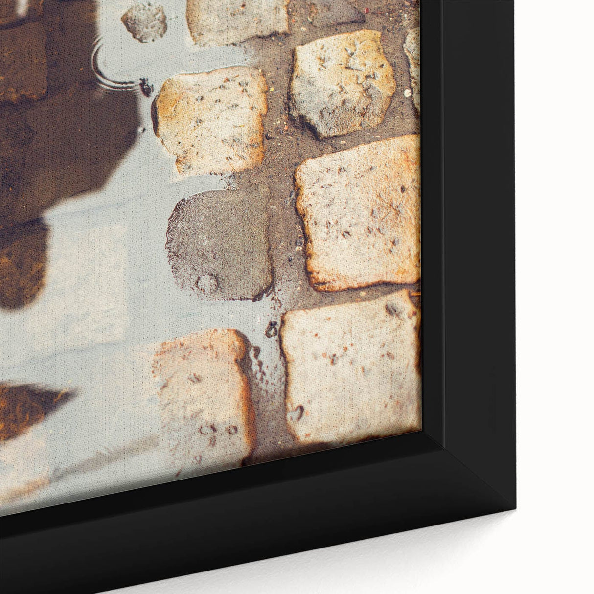 Urban Landscape Photography Decor – Rainy Reflection Street Art