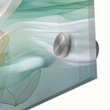 Abstract Fluid Canvas Art – Mint Green & Beige Wall Decor