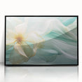 Abstract Fluid Canvas Art – Mint Green & Beige Wall Decor