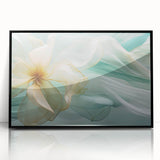 Abstract Fluid Canvas Art – Mint Green & Beige Wall Decor