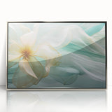 Abstract Fluid Canvas Art – Mint Green & Beige Wall Decor