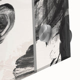 Large Black and White Abstract Wall Art - Modern Monochrome Canvas